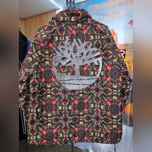 Timberland Black and Red Patterned Jacket